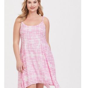Plus Torrid Pink and White Dress size 2 NWT